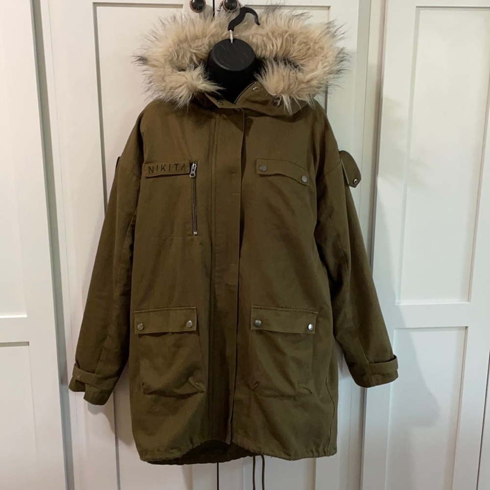 NIKITA olive green jacket size S/P